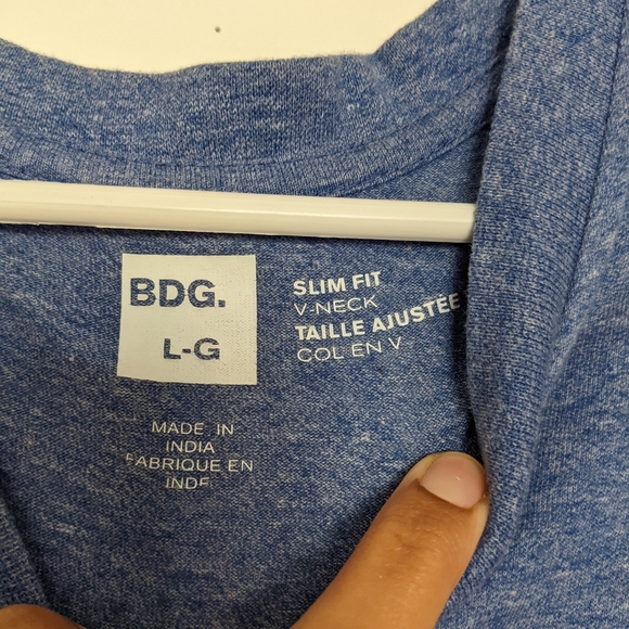 Blue and Grey Heathered Tee - Picture 3 of 3